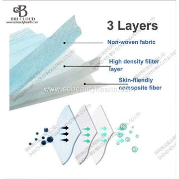 Three layers of disposable masks for civilian use